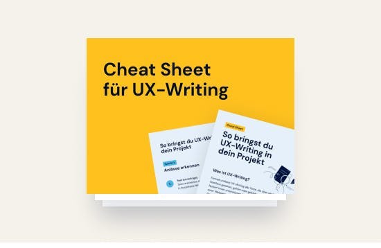 Cheat Sheet für UX-Writing